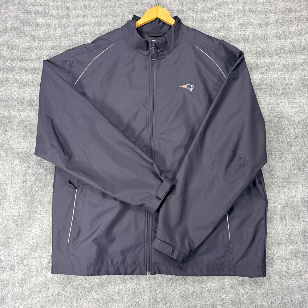 Cutter & Buck New England Patriots Men's 3XL Tall Navy WeatherTec Windbreaker